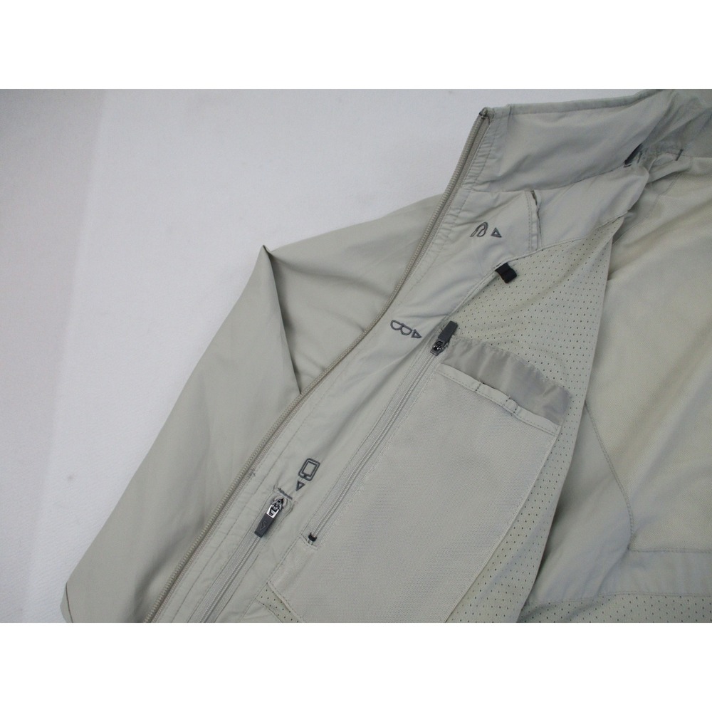SCOTTEVEST Jacket Mens Medium Tan TEC Tropiformer Utility Pocket Hidden Hood - Picture 12 of 16